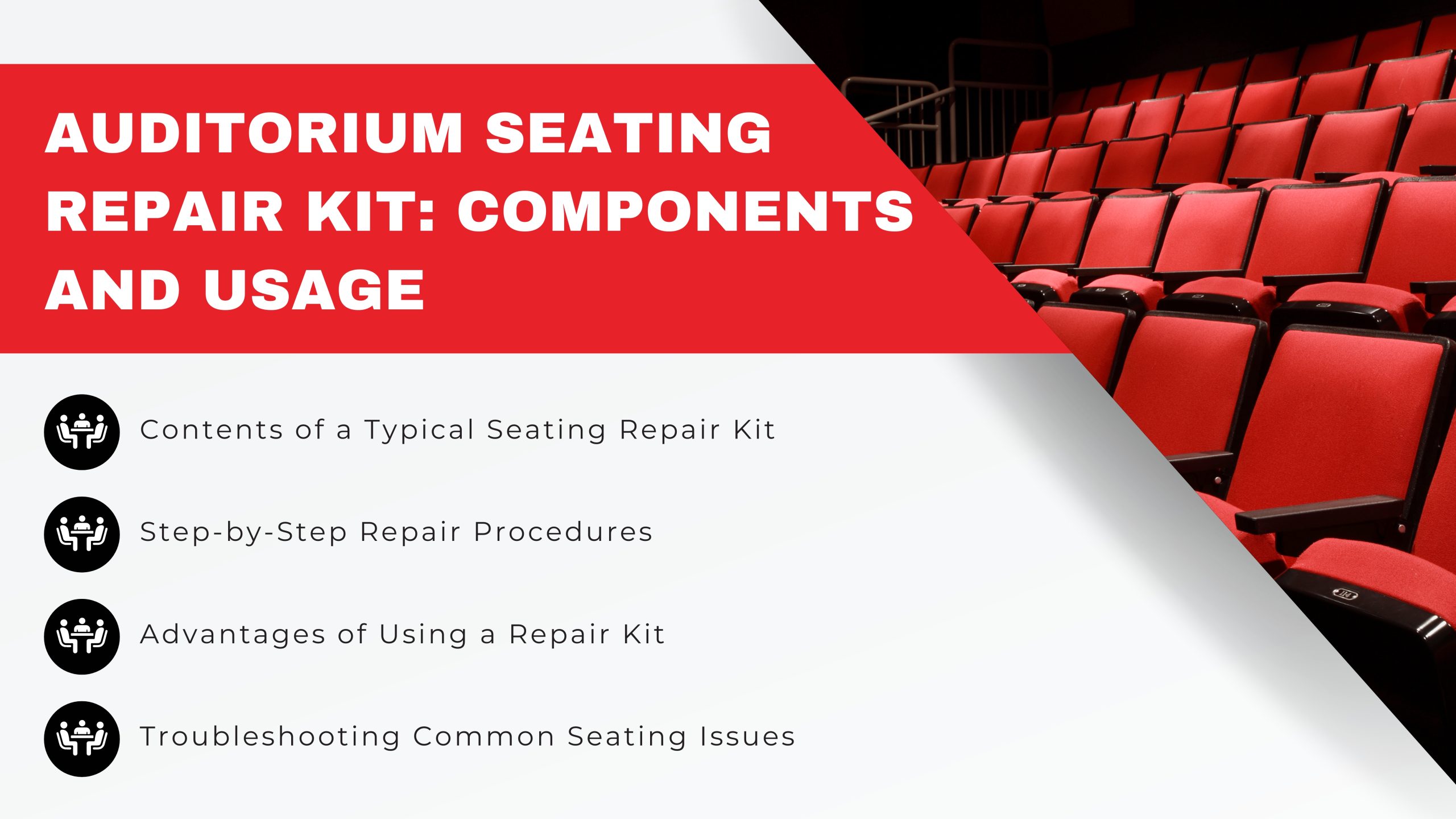 Auditorium Seating Repair Kit: Components and Usage