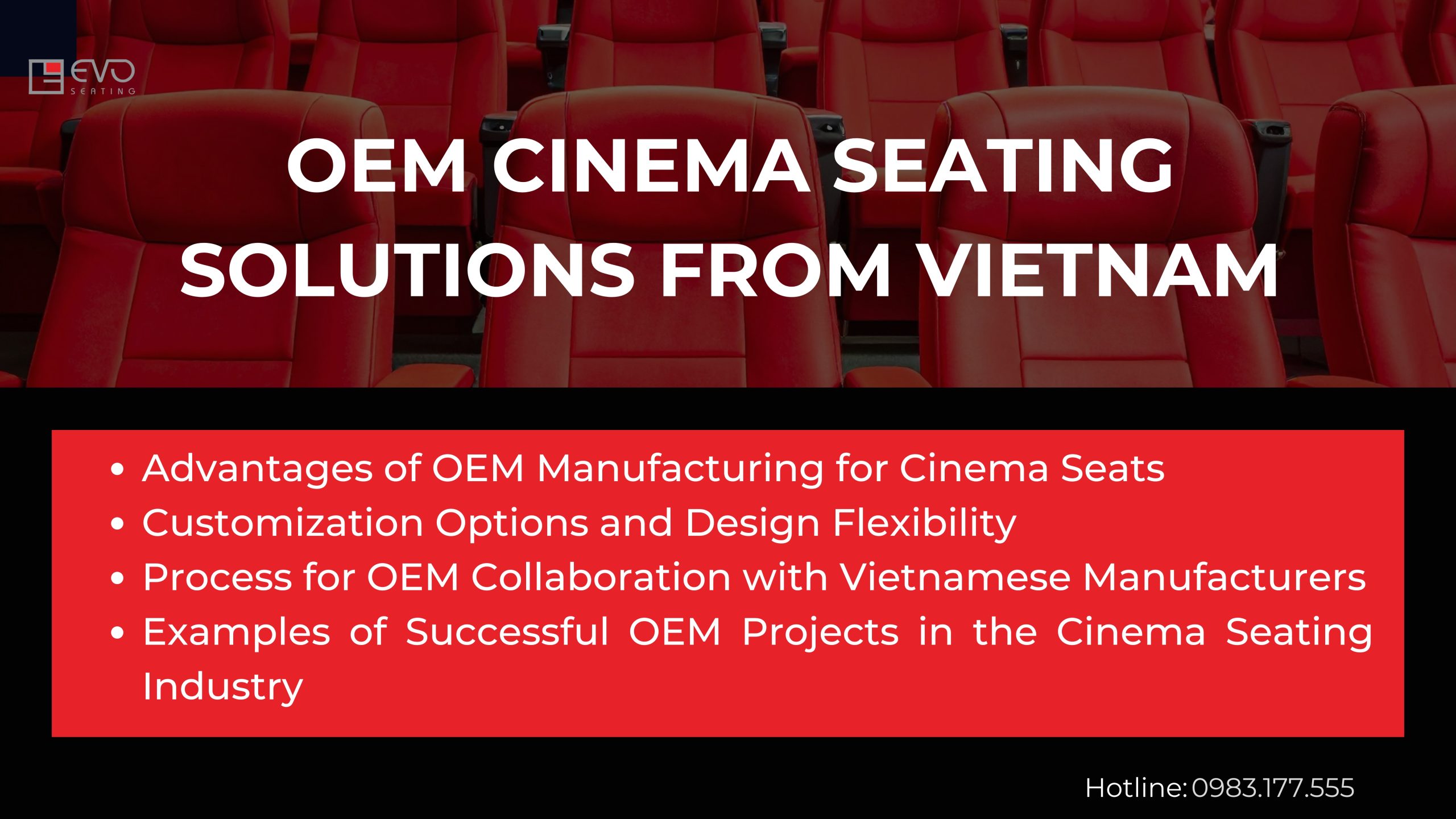 OEM Cinema Seating Solutions from Vietnam