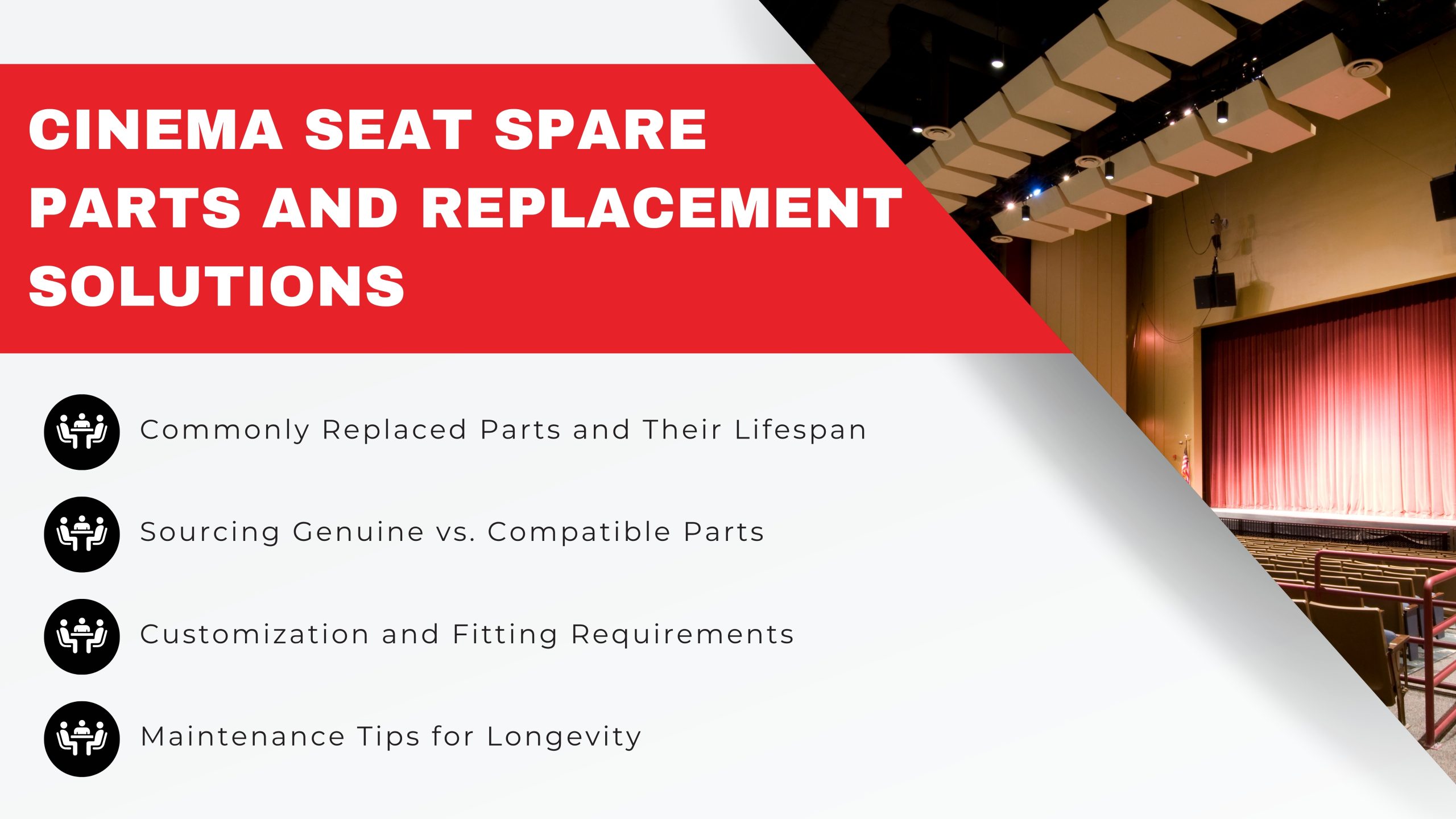 Cinema Seat Spare Parts and Replacement Solutions