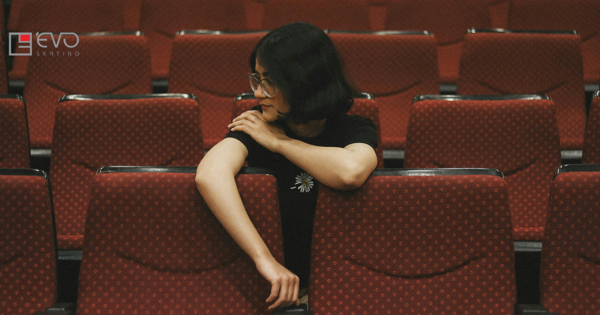 High-density foam and premium upholstery for folding theater chairs